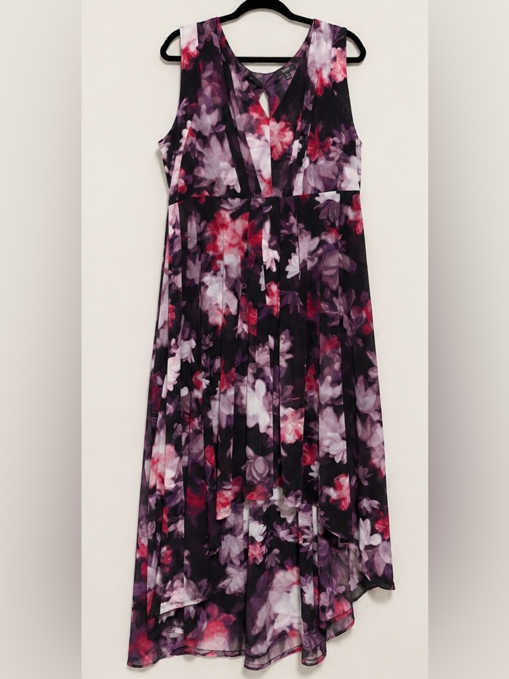 Simply Vera Vera Wang Abstract Floral High-Low Dress Plus Size 2X